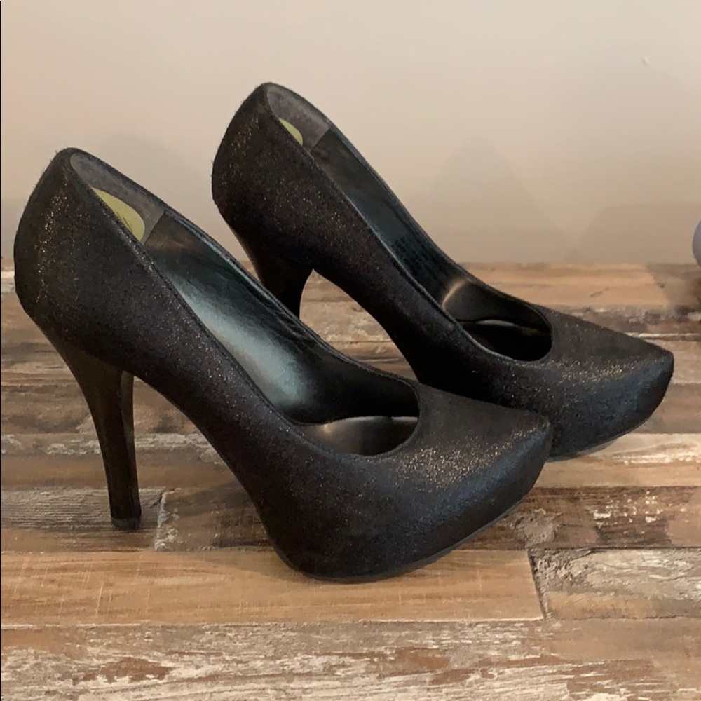 Black Sparkly Heels